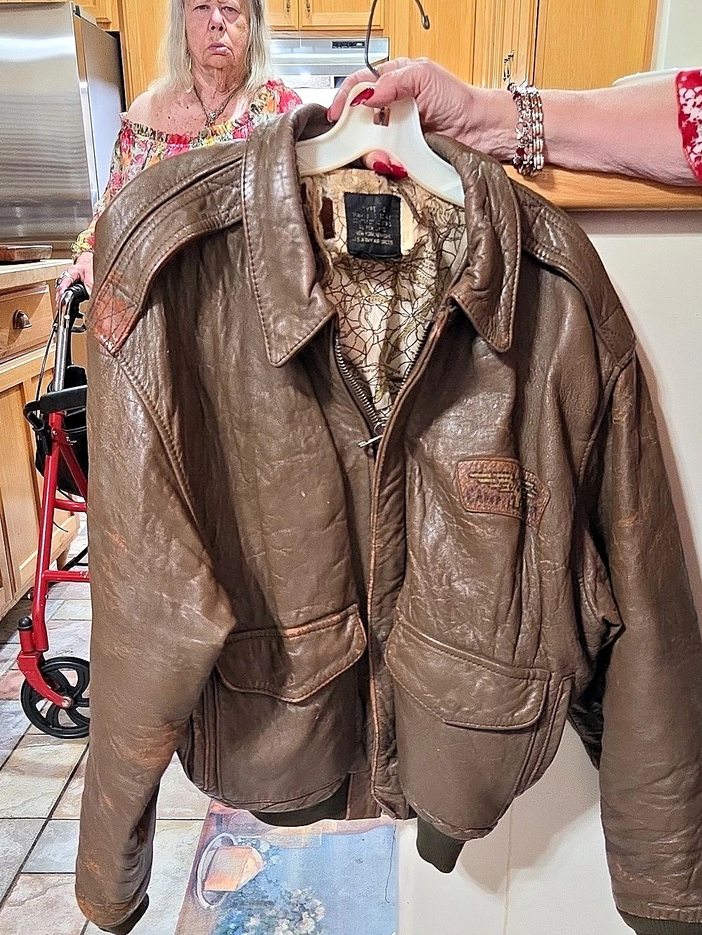 Avirex Flying Tigers China 1941 A-2 Leather Flight Jacket Large